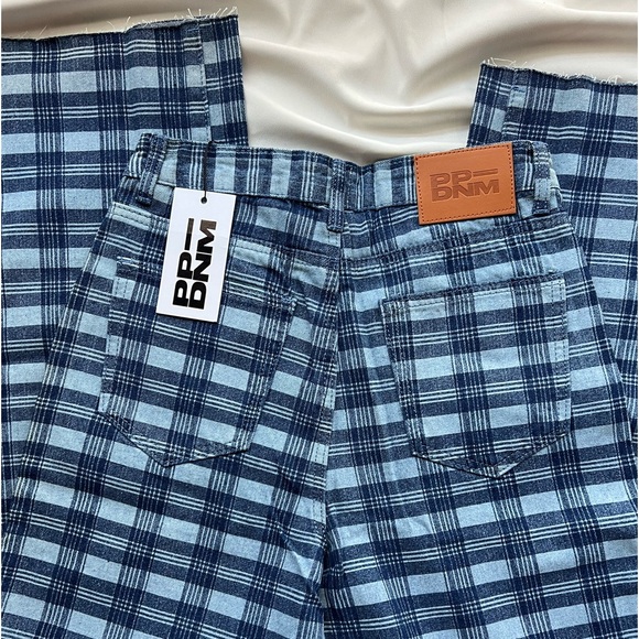 NWT Princess Polly Wide Leg check jeans 👖 - Picture 4 of 7